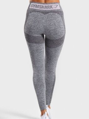 Gymshark Flex High-Waisted Leggings in Gray & Lavender